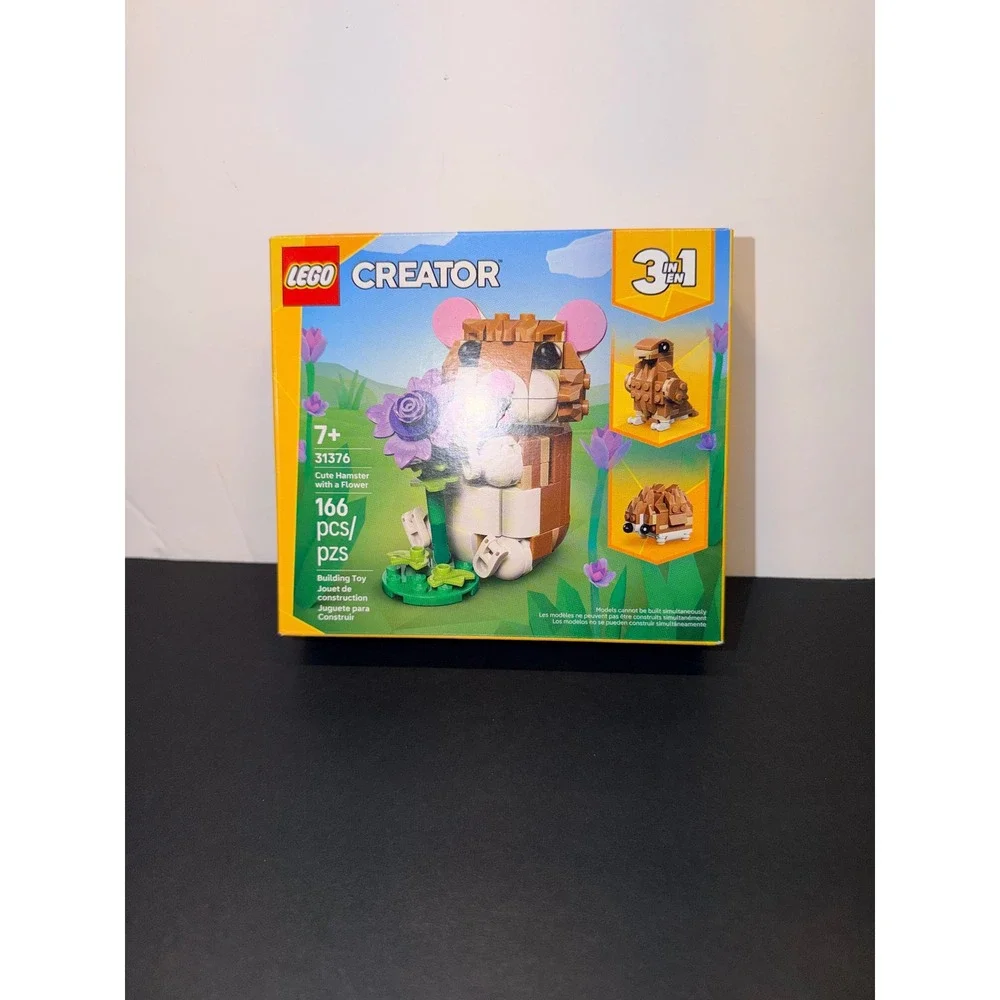 LEGO Creator 3in1 Cute Hamster with a Flower 31376 Building Toy Set 166 Pcs NEW